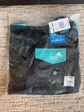 Pelagic Women's Black and Aqua Boardshorts